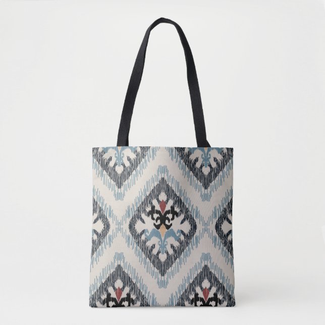 Tote de Padrão de Diamante Geométrico - Multicor (Frente)