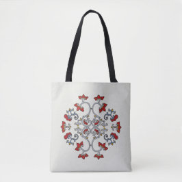 Tote de Padrão de Ornamento Colorido