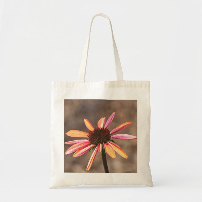 Tote Declarações Imagens Flor na bolsa (Frente)
