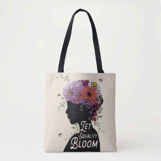 Tote Deixe a flor da igualdade - o bolsa (Frente)