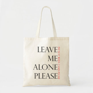 Tote Deixe-me o bolsa sozinho
