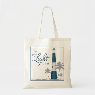 Tote "Deixe seu brilho claro!" Marinho do bolsa do