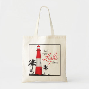 Tote "Deixe seu brilho claro!" Vermelho do bolsa do