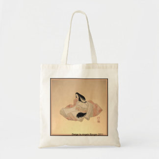 Tote Desenho de bolsa inspirado na pintura japonesa