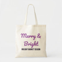 Design de Bolsa de Natal, Alegre e Brilhante