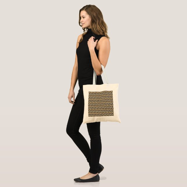 Tote Design de padrão digital abstrato 1215 - Bolsa Tot (Frente (modelo))