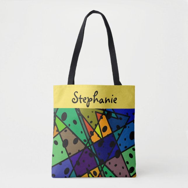 Tote design personalizado de abstrato de bolsa (Frente)