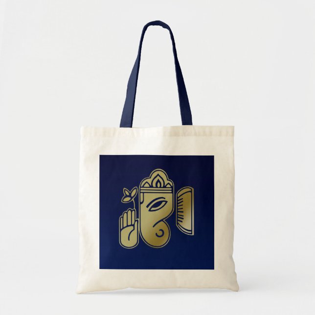 Tote Deusa Dourada Ganesha - Bolsa orçamental (Frente)