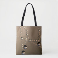 Dew cai em um bolsa da Web