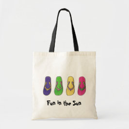 Tote Divertimento na bolsa de canvas de Sun
