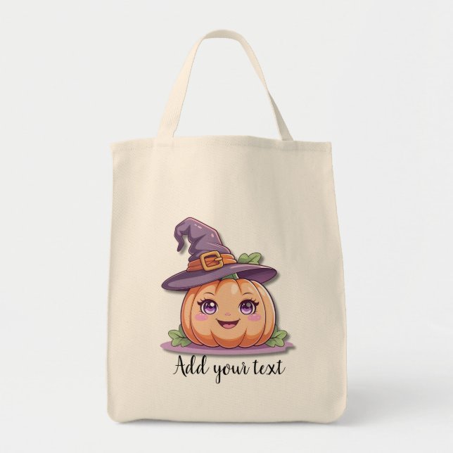 Tote Doce Magia de Abóbora – Grande Bolsa de Compras de (Frente)
