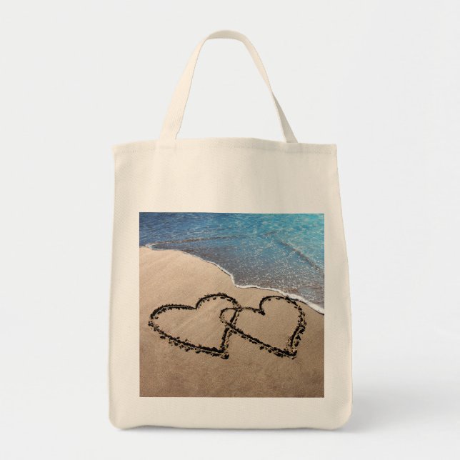 Tote Dois Corações No Bolsa De Areia (Frente)