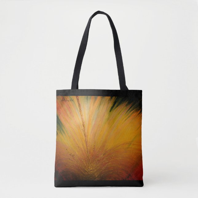 Tote Dourado Burst Bolsa por All Joy Art (Frente)