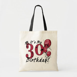 Tote É minha bolsa de balão de aniversário de 30 anos g