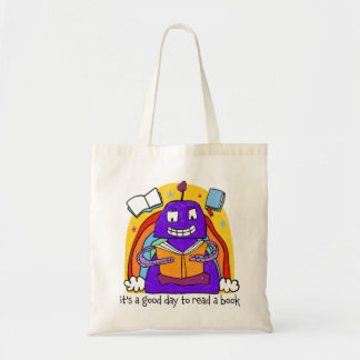 Tote "É um bom dia ler um livro" Bolsa de leitura