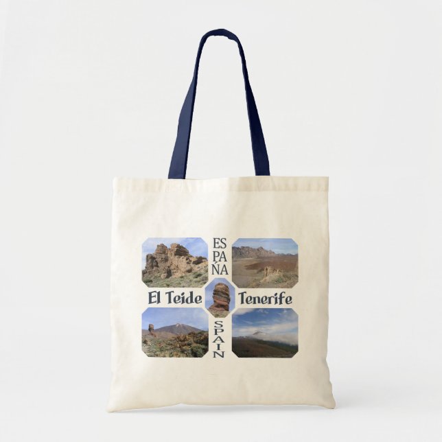Tote El Teide, bolsa Tenerife - escolha estilo e cor (Frente)