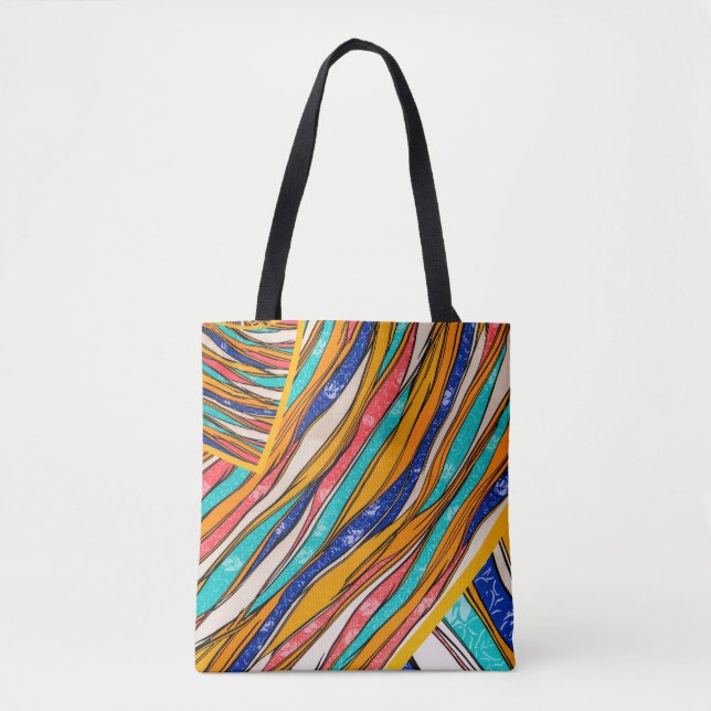 Tote Elegância radiante do arco-íris: Bolsa Na moda com (Frente)