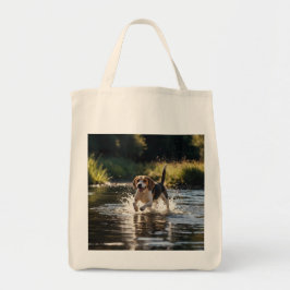 Tote Elegante Beagle Grocery Bolsa