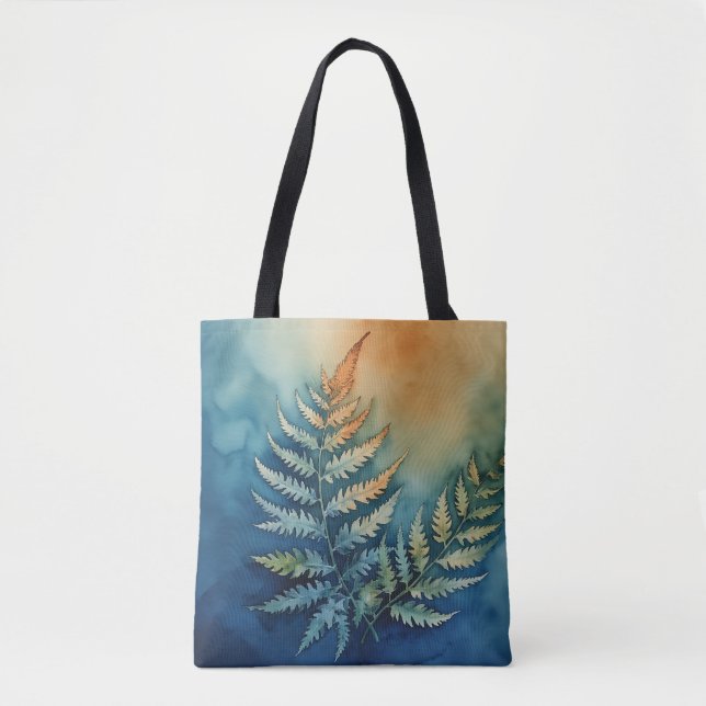 Tote Elegante Bolsa de Aquarela Botânica (Frente)