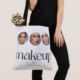 Tote Elegante Bolsa de Artista de Maquiagem MUA com 3 F