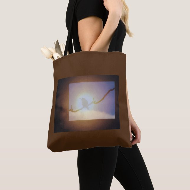 Tote Elegante Hummingbird Simples Bolsa (Close Up)