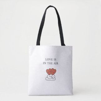 Tote Elegante "O Amor está no Ar" Bolsa de Corações de