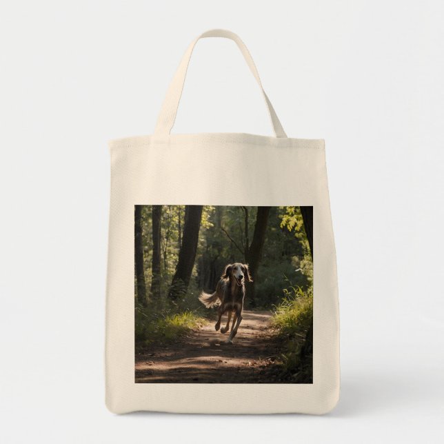 Tote Elegante Saluki Grocery Bolsa (Frente)