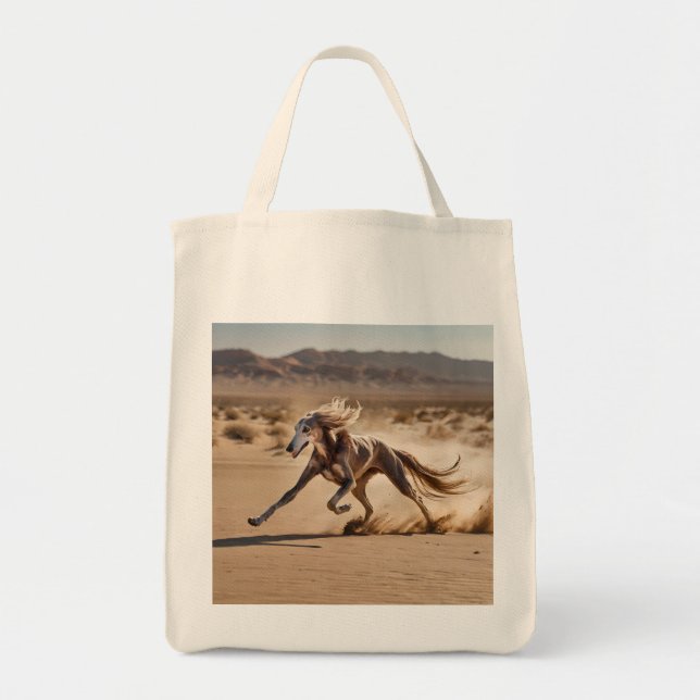 Tote Elegante Saluki Grocery Bolsa (Frente)