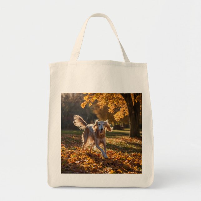 Tote Elegante Saluki Grocery Bolsa (Frente)