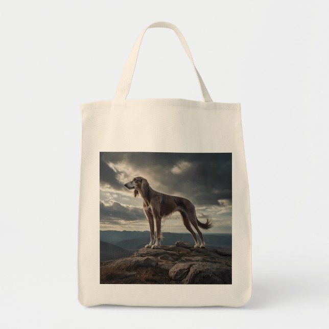 Tote Elegante Saluki Grocery Bolsa (Frente)