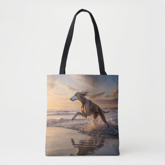 Tote Elegante Saluki Shoulder Bolsa (Frente)