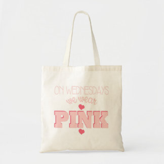 Tote Em quartas-feiras nós vestimos o bolsa cor-de-rosa
