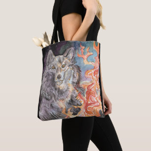 Tote Ember Eyes Wolf Bolsa