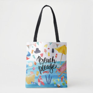 Tote "Encalhe por favor", a bolsa de praia tomada