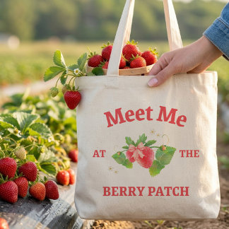 Tote Encontre-me na Bolsa de Morango do Berry Patch