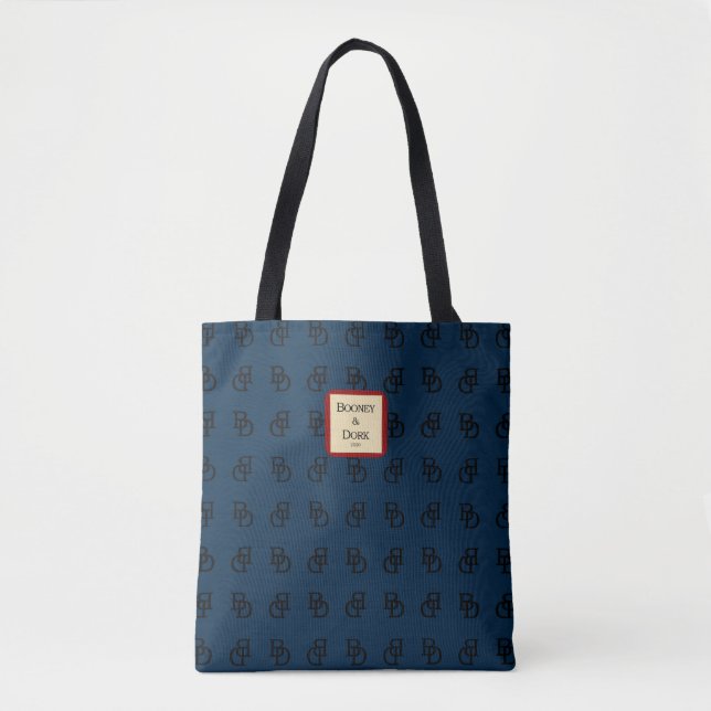 Tote Engraçada Bolsa azul de bolsa de luxo (Frente)