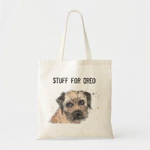 Tote Engraçado e fofo Borda Terrier Bolsa