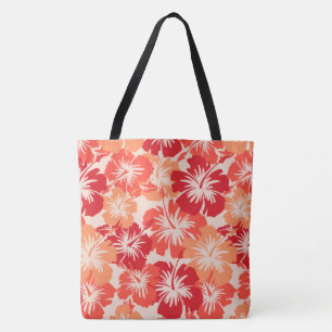 Tote Epic Hibiscus Hawaiian Floral Bolsa de praia Aloha