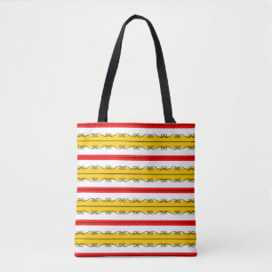 Tote Espanhol em todo bolsa vermelho