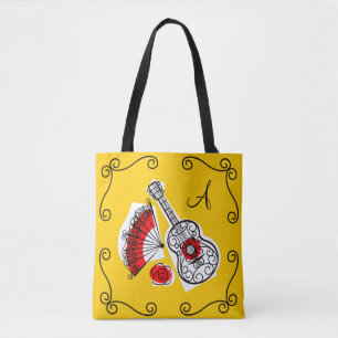 Tote Esquinas de monograma de Souvenirs em toda a bolsa