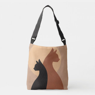 Tote Estampado com Gatos Lunares