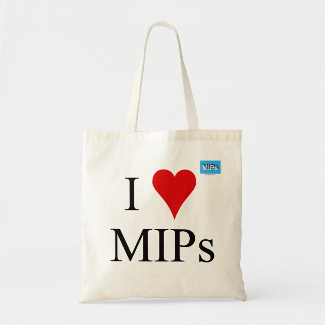 Tote Eu adoro bolsa de MIs (Frente)
