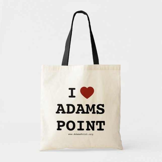 Tote Eu amo a Bolsa Adams Point (Frente)