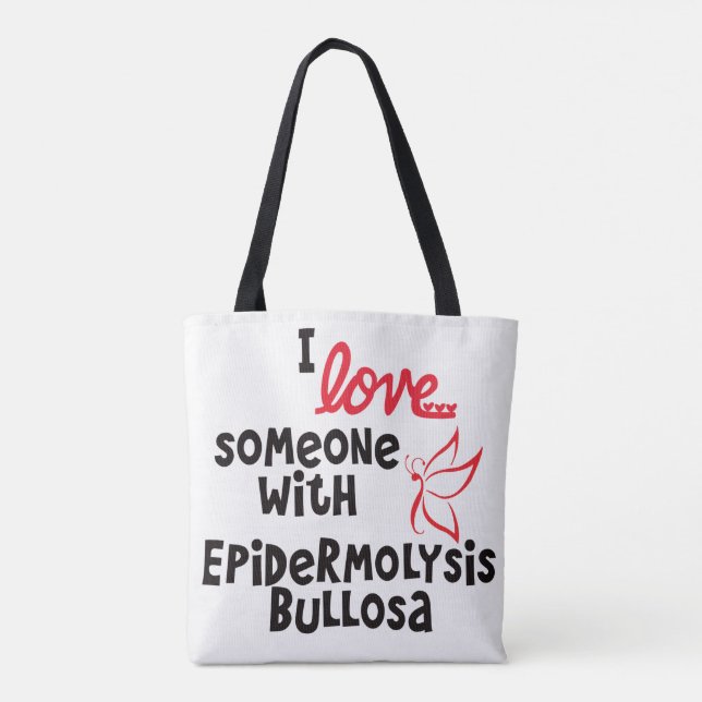 Tote Eu amo alguém com o bolsa de Bullosa do (Verso)