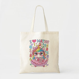 Tote Eu Amo Matemática Bolsa de Design de Calculadora F
