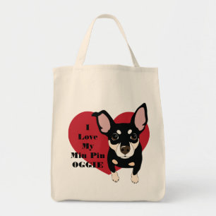 Tote Eu amo meu bolsa da compra da bolsa de compra do