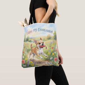 Tote Eu Amo Minha Bolsa de Chihuahua