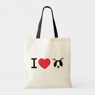 Tote Eu amo o bolsa do filhote de cachorro