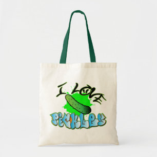 Tote Eu amo o bolsa do mantimento das salmouras