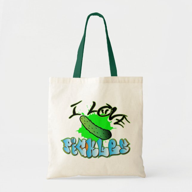 Tote Eu amo o bolsa do mantimento das salmouras (Frente)